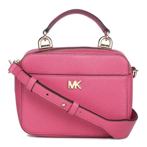 michael kors deep pink satchel|Michael Kors pink crossbody satchel.